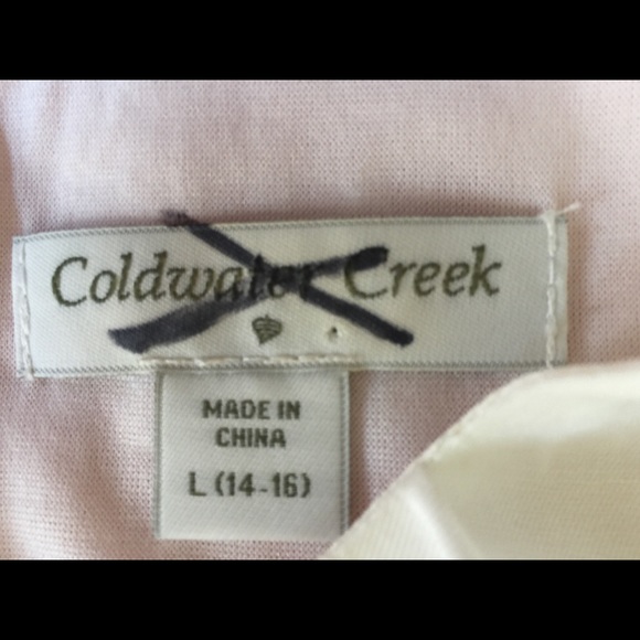 Coldwater Creek lined shell w/ gathered neck Large - Picture 8 of 9